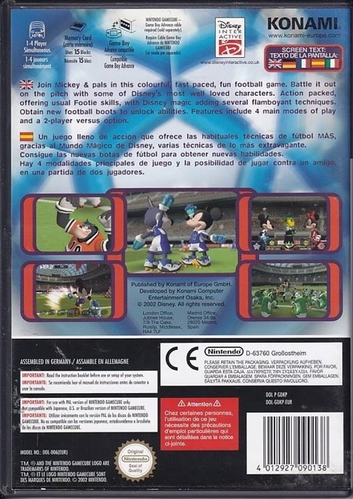 Disney Sports Football - Nintendo GameCube (B Grade) (Genbrug)